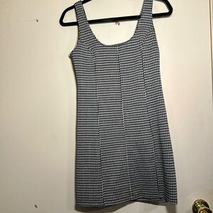 Black and white checker dress size small
